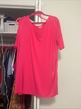Hot pink Piko tunic